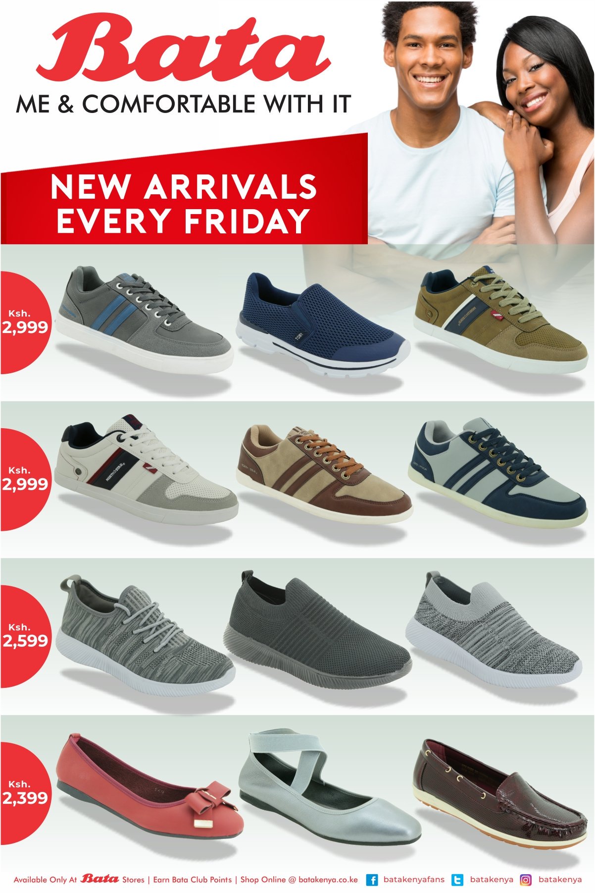 Bata Shoe Kenya P.L.C on Twitter: "Bata has the complete selection for you  with the #NewArrivalsEveryFriday . Available at a Bata store near you.  Register, shop and earn Bata Club Points. Shop