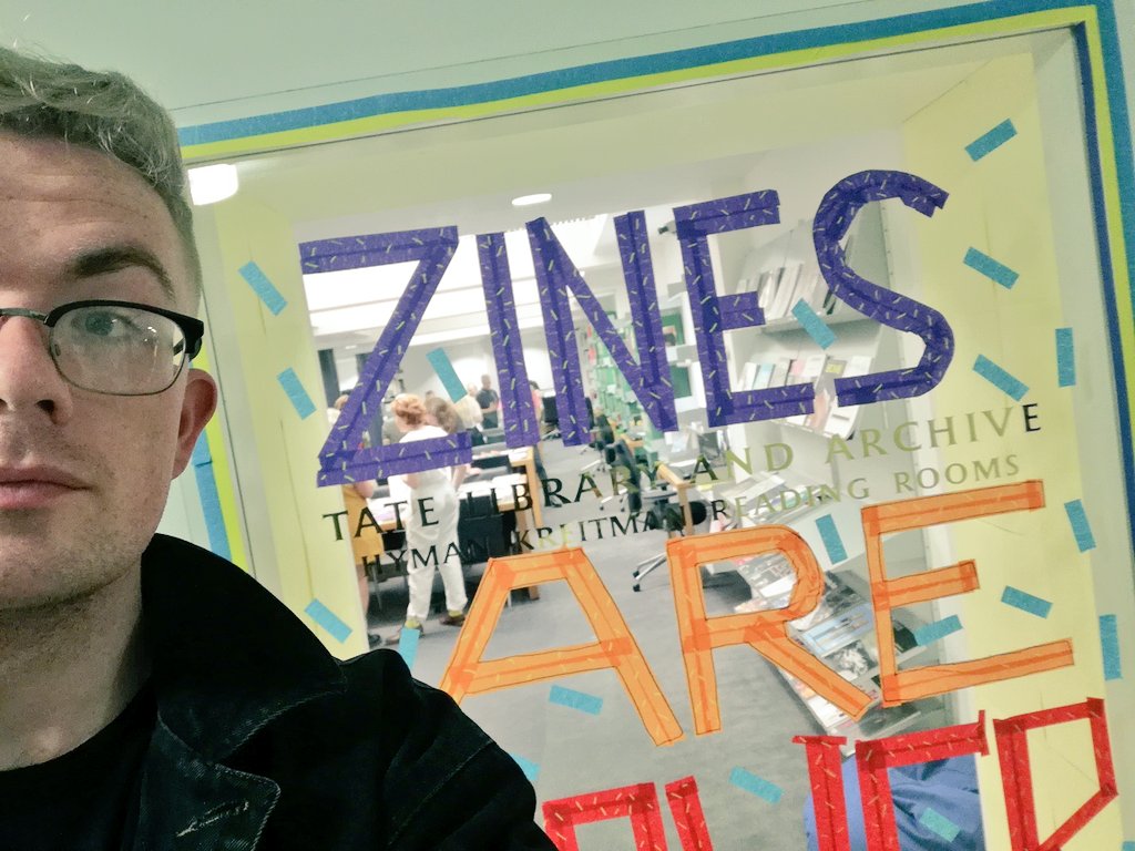 forgottenzines's tweet photo. You love to see it (@ Tate Library &amp; Archives zine collection launch) https://t.co/iaWbefcdPR