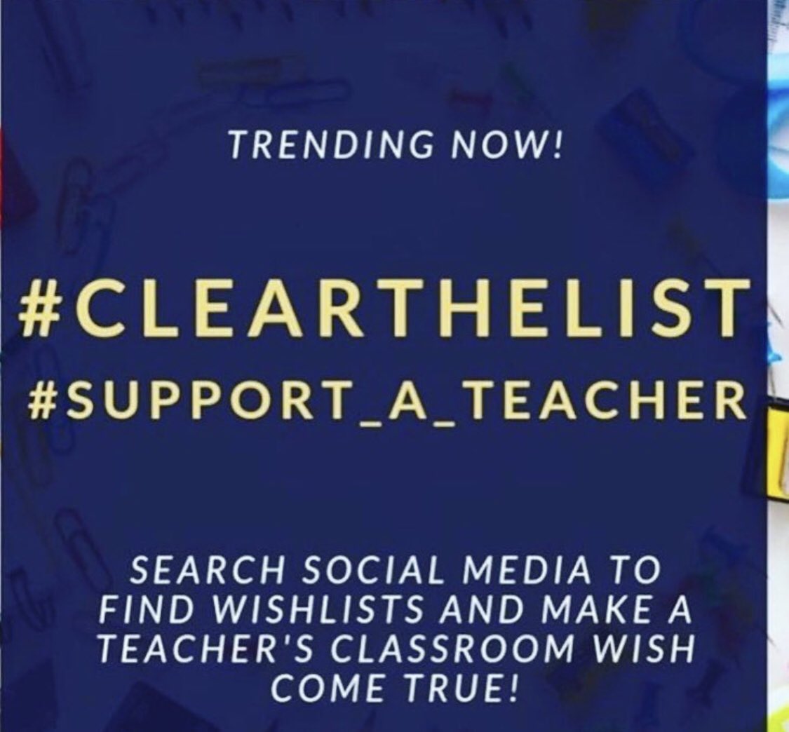 jenpurdom's tweet photo. Here’s my list: https://t.co/bihqkvS2RG #clearthelist #clearthelists #support_a_teacher #support_a_teach https://t.co/15Fyq783Xw