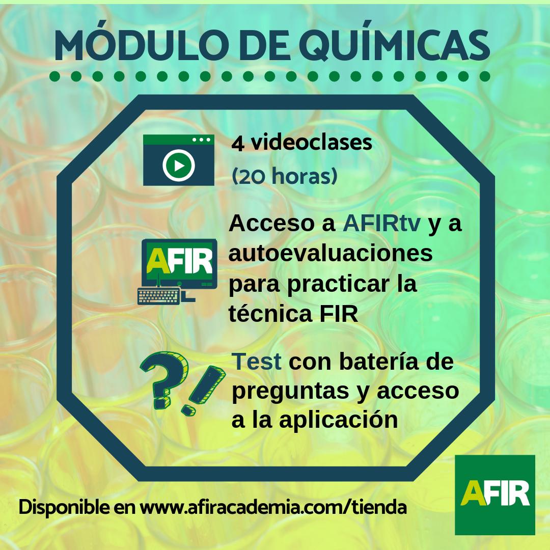 ¿Buscas reforzary practicar a tope las Químicas?🤓🧪🌡
👉4 vídeoclases (20 horas)
👉Acceso a plataforma tecnológica AFIRtv en donde podrás realizar autoevaluaciones y practicar la técnica FIR
👉Test con batería de preguntas FIR
¡Nuestros profes te explicarán con ENFOQUE 100% FIR!