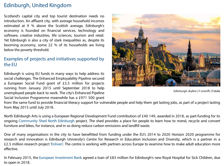 Edinburgh:-The Enhanced Employability Pipeline secured a European Social Fund grant of £3.5 million for projects running from January 2015 until September 2018 to help unemployed people back to work.