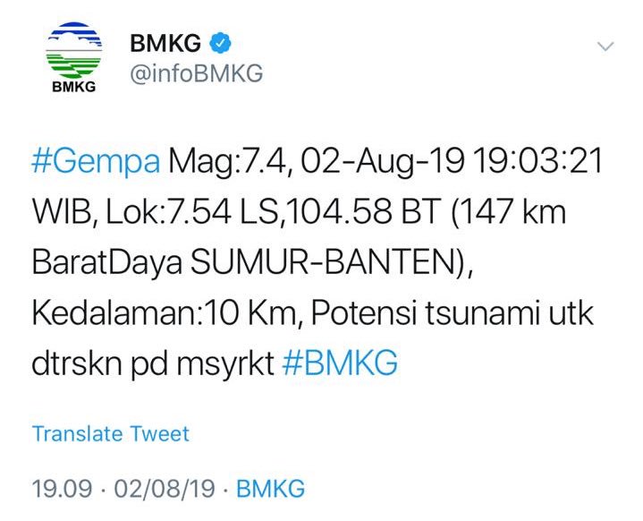 garagarabola_'s tweet photo. Masya Allah! #SaveBanten
Siapa yang ngerasain Gempa ?! Jujur aja sih 🤕🤕 https://t.co/pBl7IXuXLF