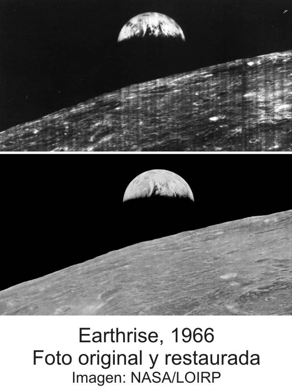 8/10 El resultado de los ingenieros de McMoons fue espectacular. Como ejemplo, la famosa imagen “Earthrise” de 1966 fue restaurada en todo su esplendor. Sólo podemos imaginarnos cómo serán las demás imágenes, que rivalizan en calidad con las que consiguen las sondas modernas