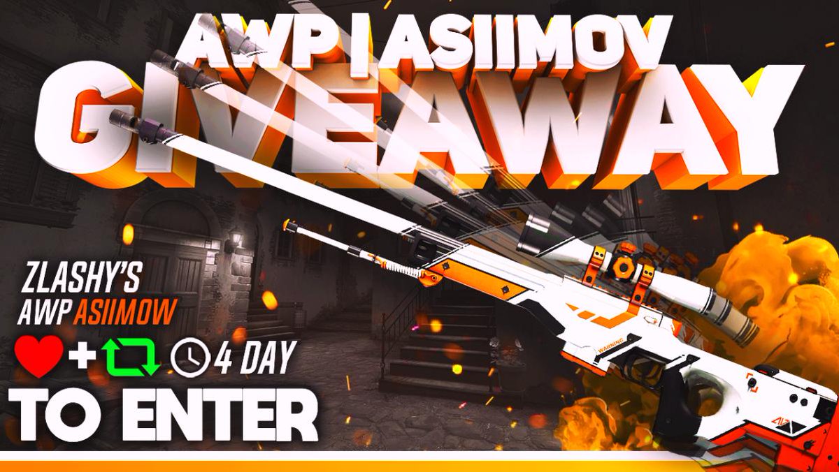 YtZlashy's tweet photo. 🎁AWP | Asiimov BS 34€🎁 #CSGOGiveaway 

TO ENTER: 
✅Retweet + Follow Me &amp; @CSGOatsecom 
✅Like &amp; Comment on vid: https://t.co/ADggMUZIPt
✅Tag 2 friends

Winner will be picked in 4 Days!⏳ Goodluck Everyone🍀 https://t.co/K2MbwdlyI6