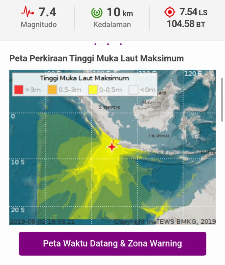 Thread BNPB Indonesia Peringatan Dini Tsunami di 
