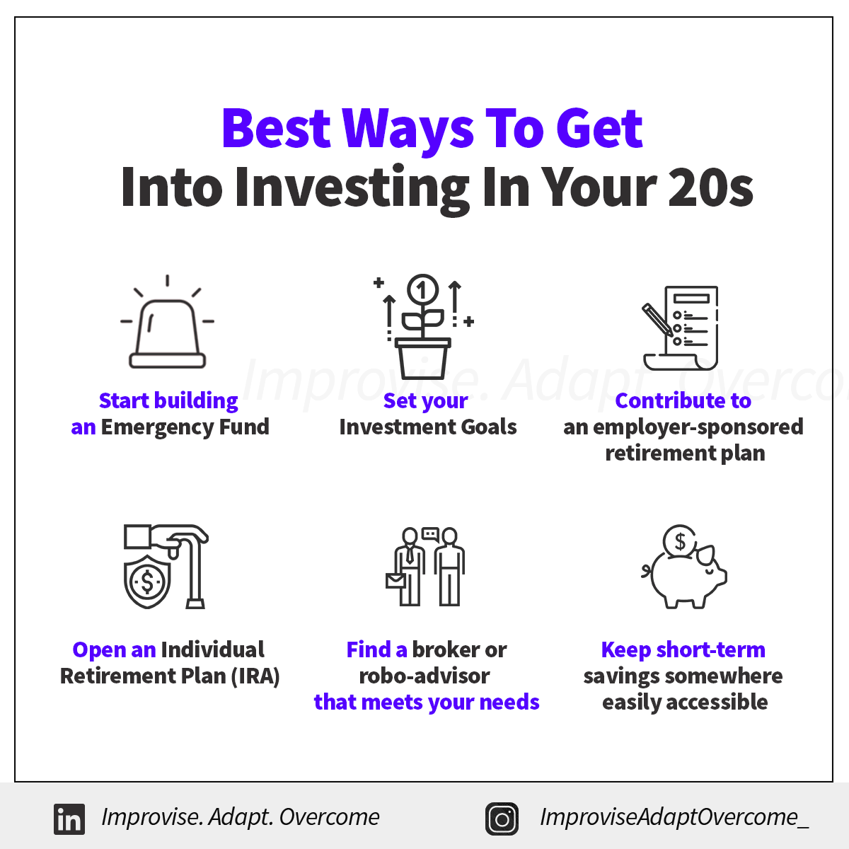 Best Ways to Get Into Investing in Your 20s

#investing #improvise #investmentproperty #investmentbanking
