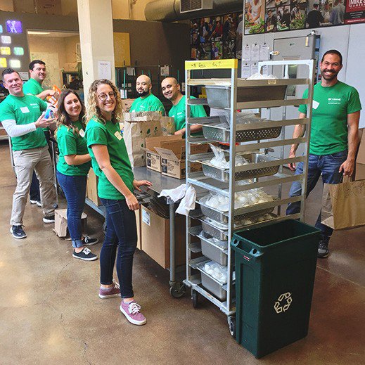 CoBank's tweet photo. Our Digital Business Solutions team recently volunteered at @proj_angelheart's kitchen. They prepared breakfast bags and sorted the donations from Project Angel Heart's annual cereal drive. We'd like to thank #ProjectAngelHeart for the opportunity to give back to the community. https://t.co/sJfSrsbpGP