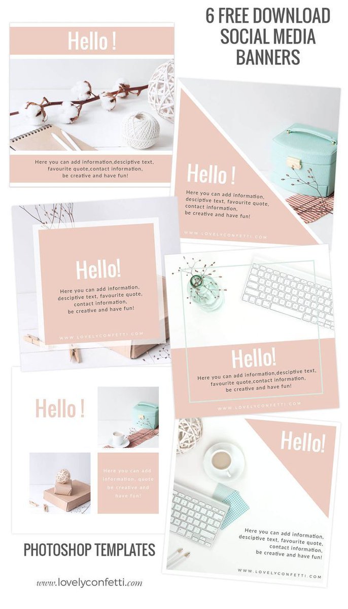 SuwanInpang's tweet image. 6 Banners Social Media GRATIS listos para descargar – #freebies #bannes #instagr… it-smile.com/6-banners-soci…