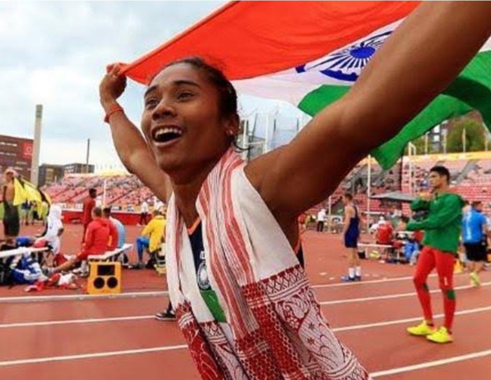 What an incredible athlete @HimaDas8 is! Congratulations for 5 golds. Just goes on to show that with dedication,hard work and opportunities our women can fly high with those wings. So proud! #Womenathletes #HimaDasourPride @mishra_kasturi @dpradhanbjp @PandaJay