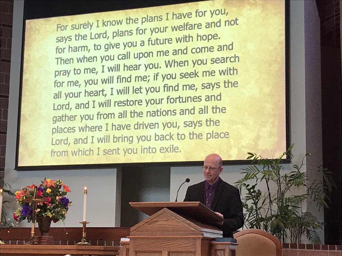 The promises of Jeremiah 29:11-14.  Notice how many times the word “will” is used in these few verses!  #ThankYouGod