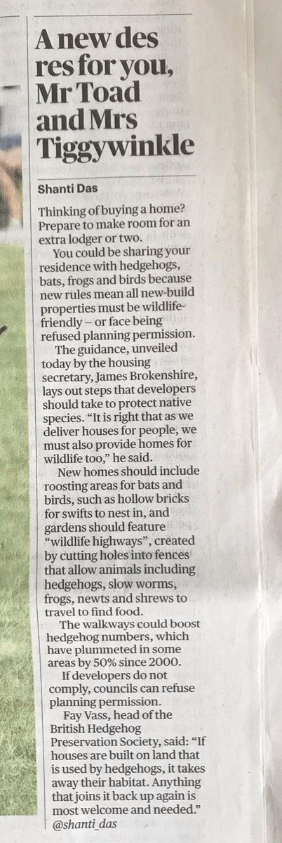 hedgehoghugh's tweet photo. Victory for #hedgehogs? It certainly seems like my petition has made a difference ... amazing what 583,000 signatures can do! Have a read of this update - basically, National Planning Policy Framework has been changed to include hedgehog highways! https://t.co/fZnrdM0bbD https://t.co/ALyjBDBd0f