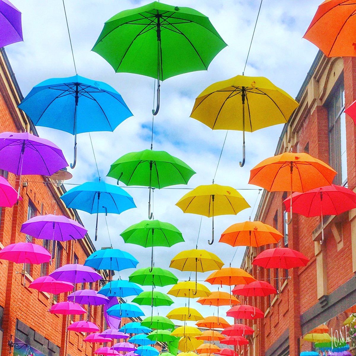 hazypets's tweet photo. A street full of #colour in #Durham x https://t.co/XSEAE1UTUj