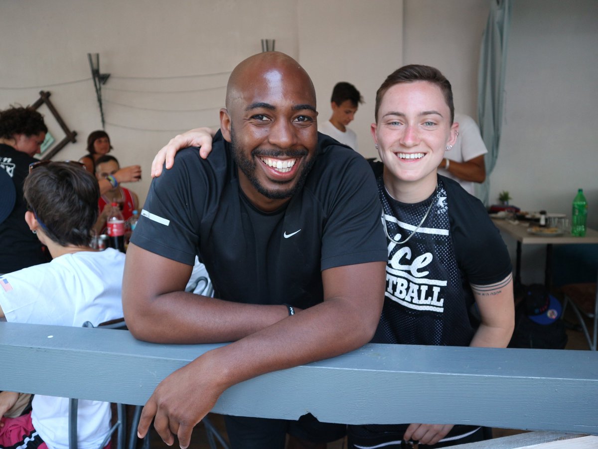 CoachMWilliams_'s tweet photo. 10 days of basketball in the Ukraine with @mel_colman was one of the most memorable moments for me as a coach. My Day 1, my family and though I won't be coaching you , your still my player and I love you.💜💜🖤🖤 #unkrainebasketball #family #thecoolest https://t.co/eJIMdfXJzC