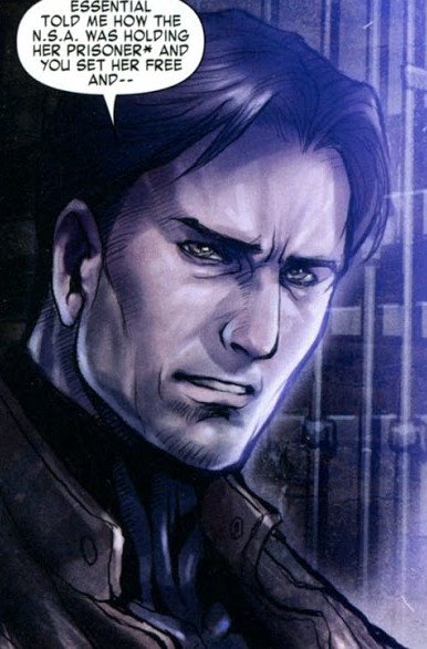 There’s a char called “Mason” in Black Widow. It’s assumed he’s either secretly Taskmaster or the MCU’s Rick Mason. Rick is a highly trained agent who specializes in containing metahumans without killing them. He is the son of The Tinkerer, & a student of Nick Fury.  #Phase4