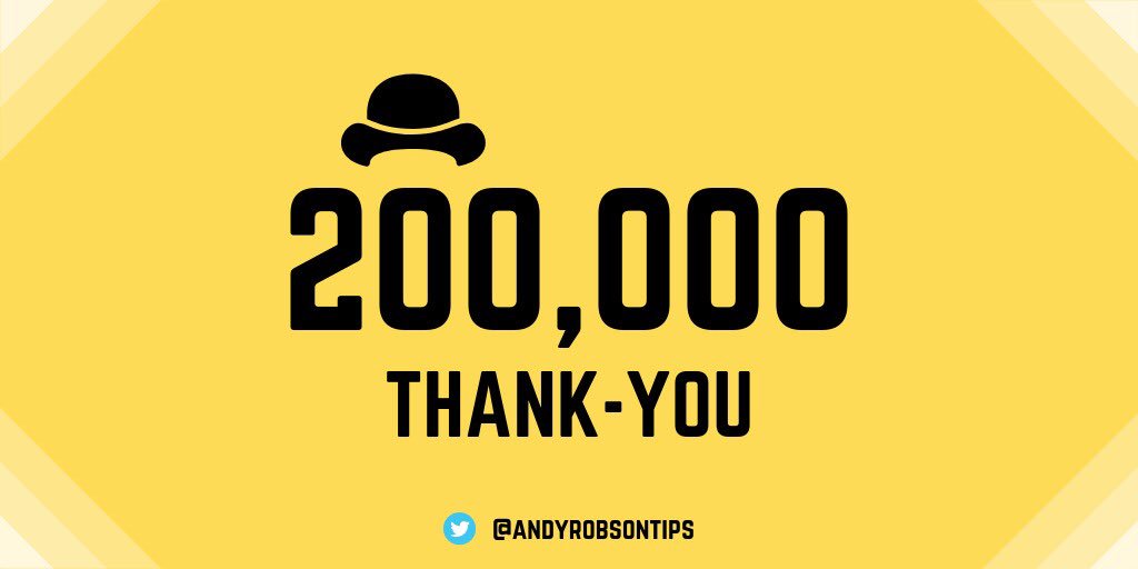 AndyRobsonTips's tweet image. 🚨200K FOLLOWERS GIVEAWAY!

🔄 RT TO ENTER

👕 10x football shirts

Just as you thought it couldn’t get any better...10 people are going to win a shirt of their choice tonight!

Thanks guys, honestly means a lot to be celebrating 200k followers!
