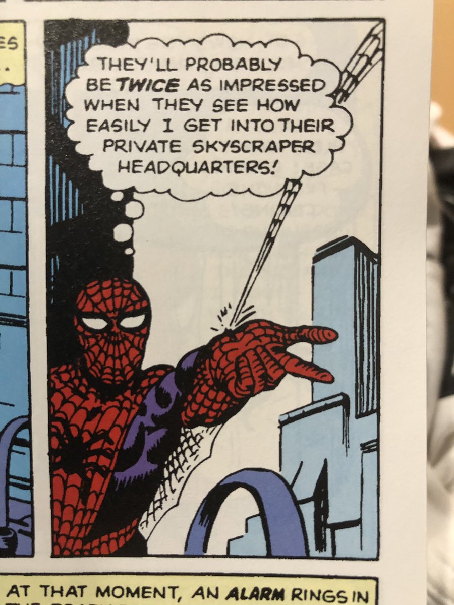 illreadthat's tweet photo. ‘I know what’ll impress them! Breaking into their house!’ #nopeter #spiderman #comics https://t.co/mTjmr2kPC1