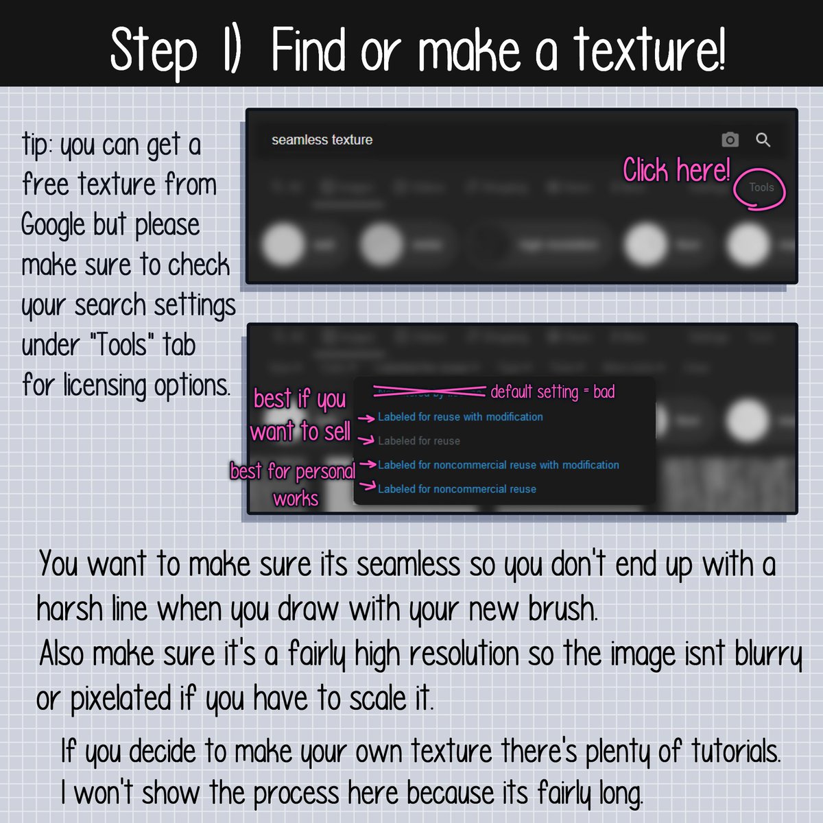 miyshka_'s tweet image. I made a little tutorial on how to create a textured brush! I'm not the best teacher but I'll be happy if this helps anyone out. 😊💞 This is in clip studio paint pro! 1/3
