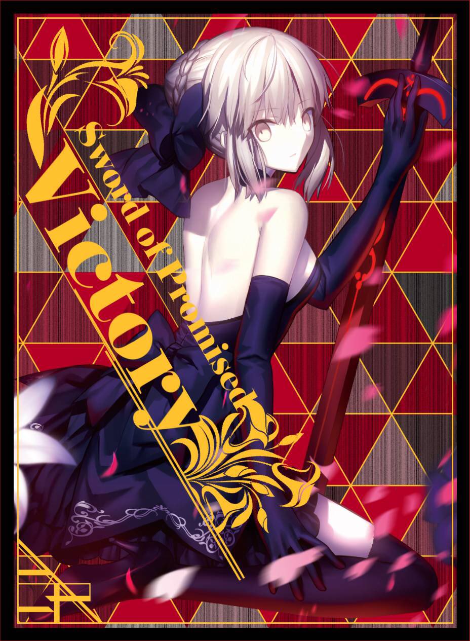 FGO セイバーオルタ 箔押し 混沌の女神様 キャラクタースリーブ