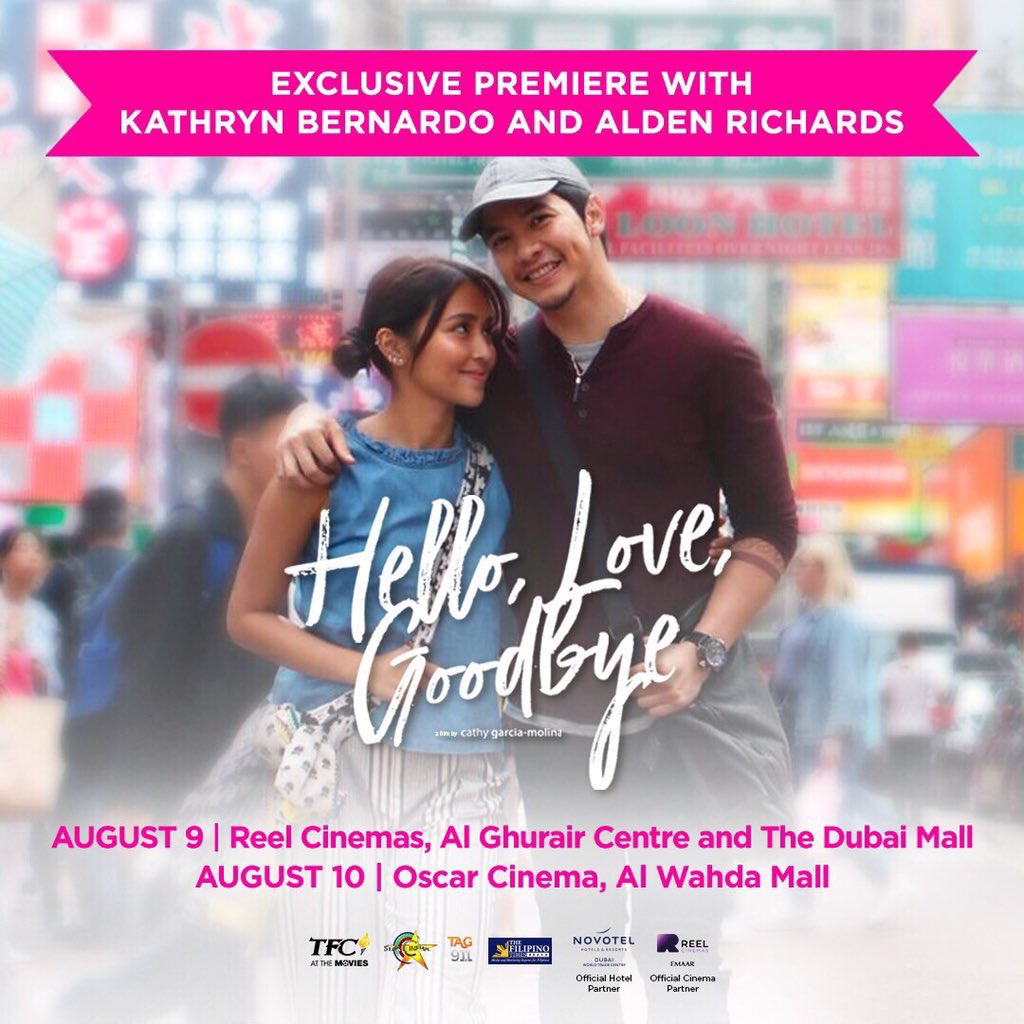 To all UAE supporters, join Ethan and Joy as they reveal to us their story on August 9 and 10!

Dubai tickets:
reelcinemas.ae/en/movie-detai…

Abu Dhabi tickets:
oscarcinema.ae/movies/hello-l…

Get your tickets now!
Let’s go!!!

<a href="/aldenrichards02/">Alden Richards</a> <a href="/bernardokath/">KATH 🐘</a> 
#HelloLoveGoodbyeMiddleEast