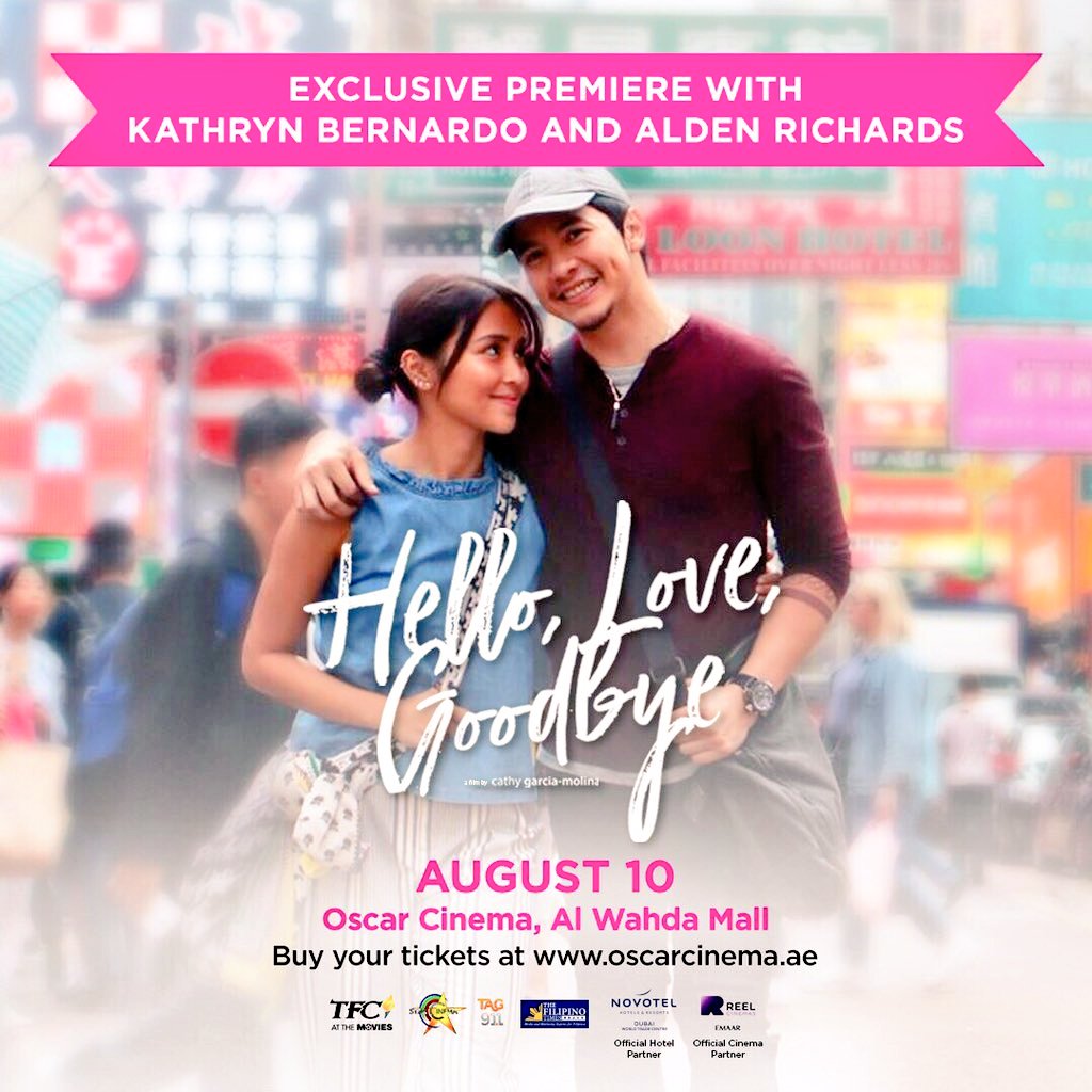 Middle East, are you ready?! 

May chance kayong maka-date sina Ethan and Joy on Aug. 9 and 10.

Dubai:
reelcinemas.ae/en/movie-detai…

Abu Dhabi:
oscarcinema.ae/movies/hello-l…

Let's go! 

#HelloLoveGoodbyeMiddleEast 
#HelloLoveGoodbyeWorldwide