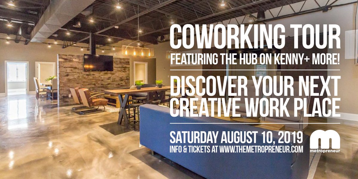 Metropreneur's tweet photo. Ideal for small businesses and individuals looking for a comfortable, flexible work environment, check out @TheHubonKenny near UA on the Coworking Tour 2019 August 10! https://t.co/osQjF4nMaz https://t.co/xx7mdpNum4