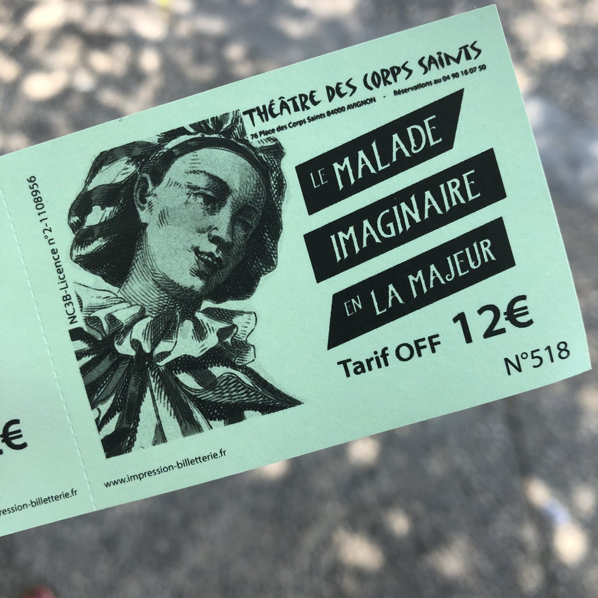 Fan_du_OFF's tweet photo. LE MALADE IMAGINAIRE EN LA MAJEUR à 14h45 aux Corps Saints : excellentissime ! Nous avons tous adoré. Drôle et divertissant. #OFF19 https://t.co/1MZ9oq09mn
