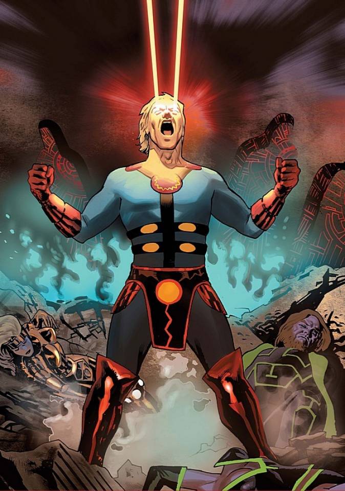 Eternals now.Each one listed has the same base abilities as an eternal. Cosmic energy, immortality, invulnerability, & regeneration.Ikaris: hypersonic flight (fastest amongst Eternals), low psychic ability, rearrange molecules, cosmic beam projection (favors his eyes)  #Phase4