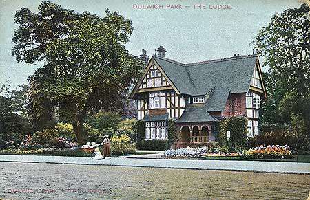 Vintage postcard: College Lodge, Dulwich Park. #LocalHistory