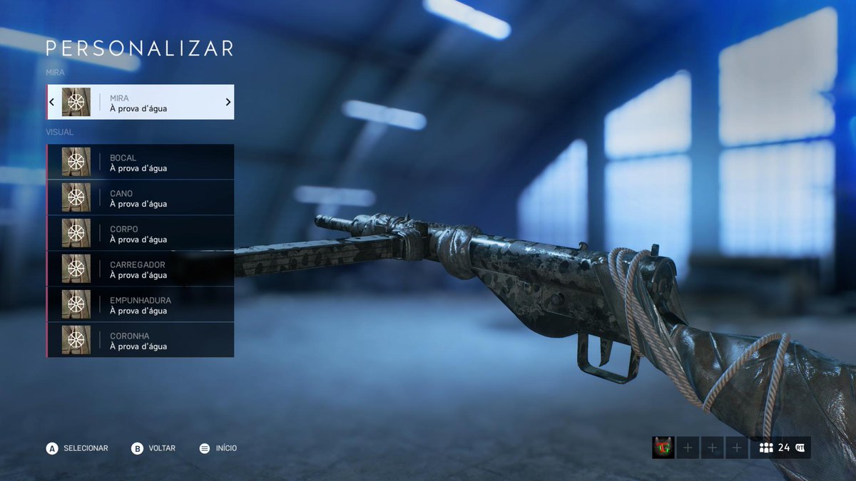 GameplayTere's tweet photo. Fala galera skin "À prova d'água" da Sten do #BFV #BF5 #BattlefieldBR #BFBR desbloqueada em LIVE no #DLive e #YoutubeBR muito bonita!!! #XboxOneBR #XboxBR

Live desbloqueando:  https://t.co/4wvUyCAMvf https://t.co/YGuz8X93Ch