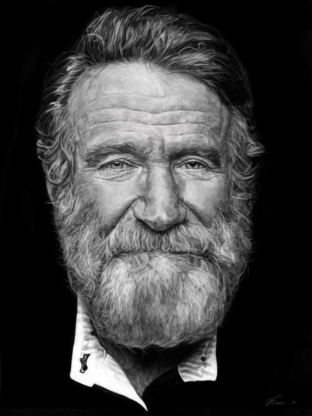 Happy birthday, Robin Williams. 

Digital portrait by u/vrenniks:  