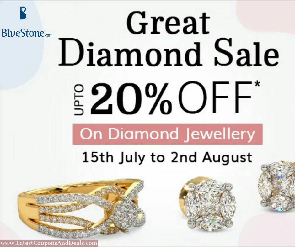 coupons_latest's tweet photo. Check out latest Bluestone offer - Diamond sale up to 20% off on diamond jewellery.

Deal at 💓https://t.co/oswAfcd9Ge

#latestcouponsanddeals #bluestone #diamondsale #bestoffer #buynow #shoppinglover #diamondlover #womansfashion #fashiontime #luxurylife #shoppers #stylish https://t.co/4pOeyxSxXT