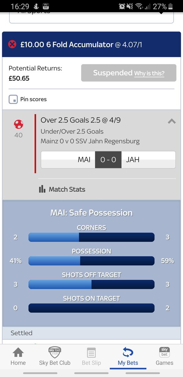 Isolatetweets's tweet photo. @SkyBet I think there was a problem with the game? Its live on youtube at half time with SSV in the lead by 2-0. Any light on the suspension? 😊 https://t.co/SzTFnE8Lco