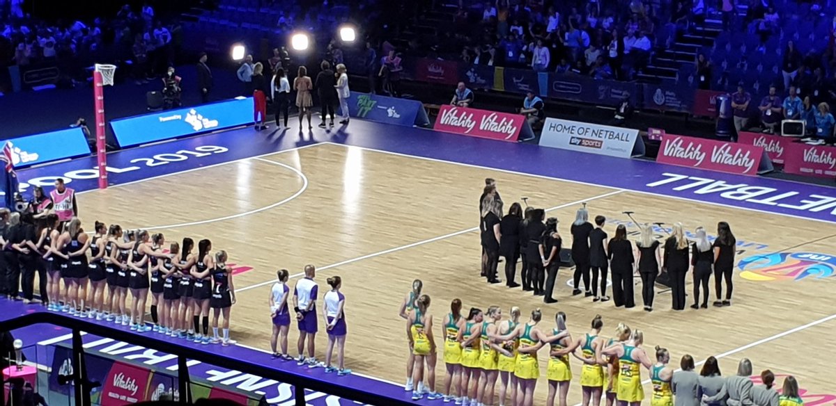 Anthem time!
<a href="/NetballWorldCup/">Netball World Cup</a> #NetballWorldCup #NetballWorldCup2019 #netball #AusVNZ