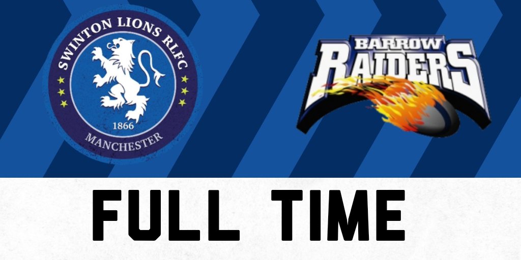 🔥 TWO MORE POINTS BABY! 🔥

<a href="/Swinton_Lions/">Swinton Lions RLFC</a> 🦁 30-12 🔵 <a href="/BarrowRaiders/">Barrow Raiders</a> 

Tries from Matty Ashton, Frankie Halton, Rhodri Lloyd, Mike Butt and Harry Smith! 👏