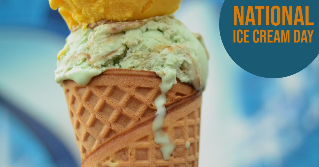 Happy National ICE CREAM Day!!!! Enjoy your day with frosty snack. 😄