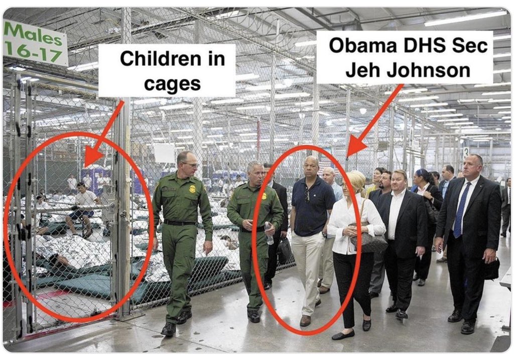 🇺🇸Ryan Moore 🇺🇸 on Twitter: "@justinbieber @realDonaldTrump Obama built the cages. EVERY. SINGLE. ONE. In fact, here is Jeh Johnson, From the Obama Administration touring them? No comments then? https://t.co/g5QnQwNkTB" / Twitter