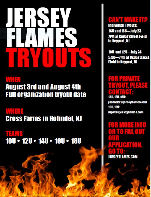 Flames Fans it’s that time of year where we are holding our tryouts! Come join our exciting program! Many College Coaches see our older teams play! Younger teams do a great job developing athletes!🔥🥎 #joinawinner #getrecruited2college #nationalchampions