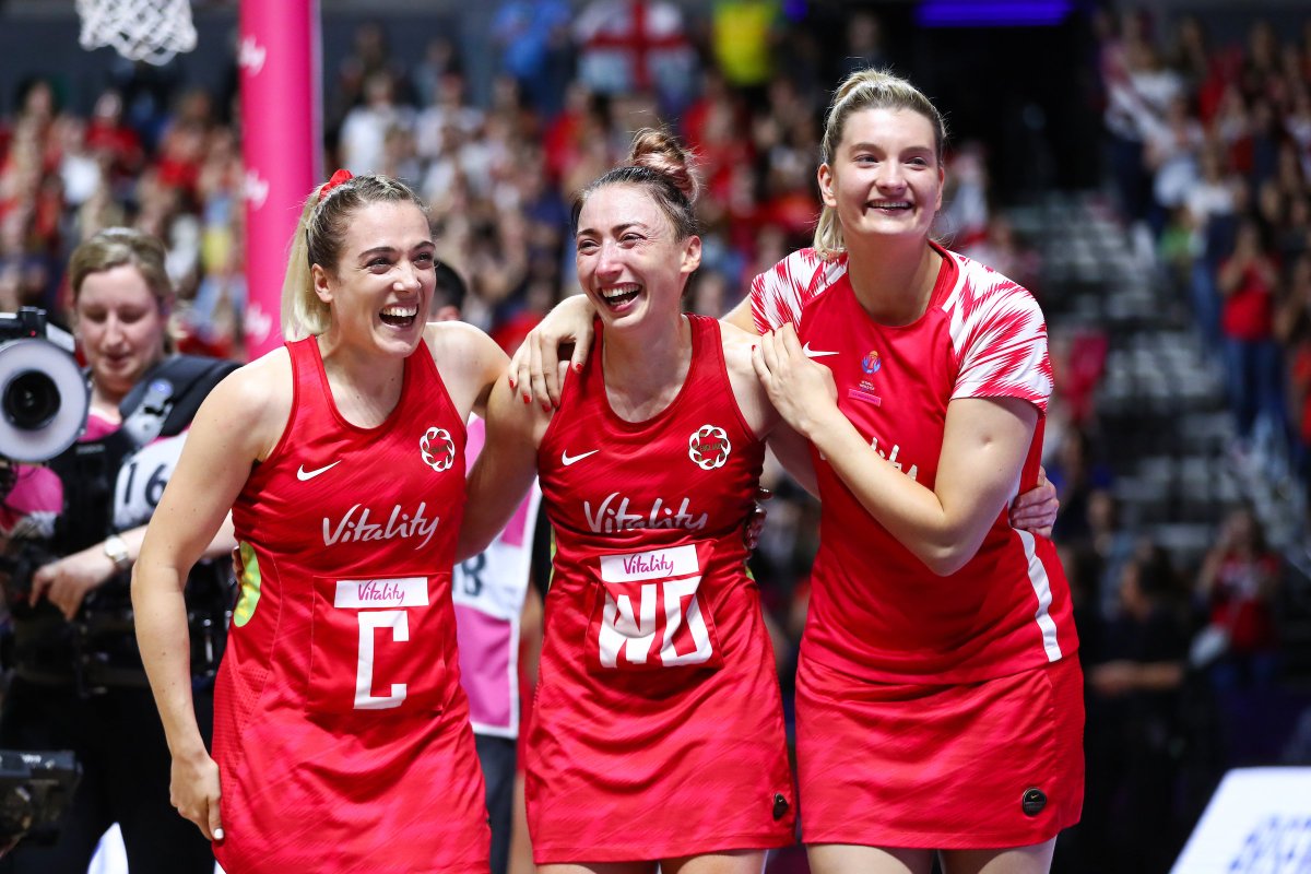 EnglandNetball's tweet image. 😃 The smiles that say it all! 

Vitality @NetballWorldCup bronze medallists 🥉