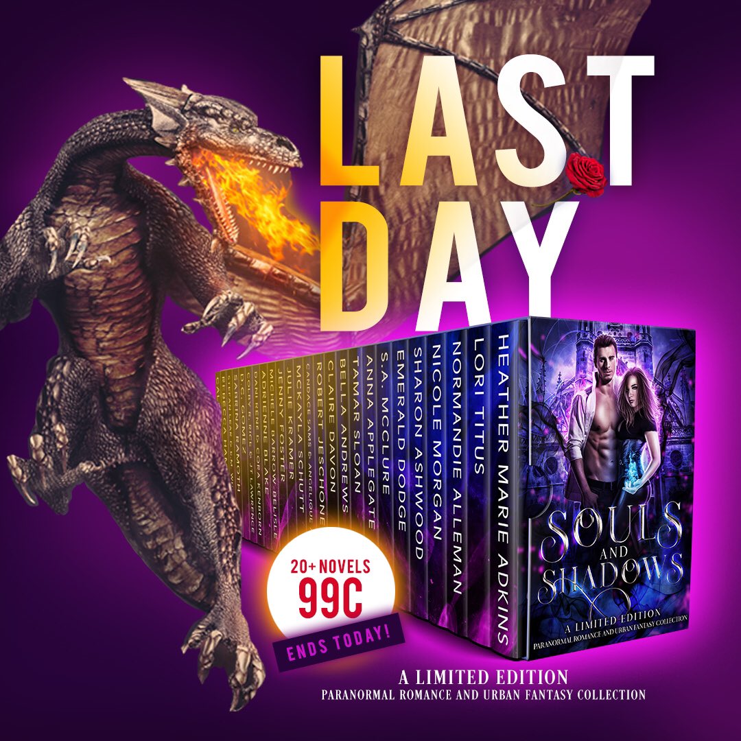 Less than 12 hours left at 99c! 🌓
bit.ly/soulsandshadow…
#SoulsandShadows #Paranormal #Romance #amreading #urbanfantasy #PNR #lastday