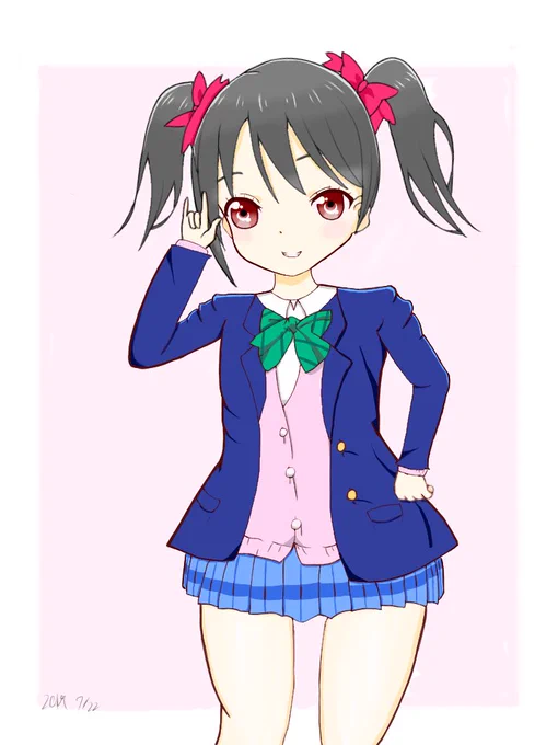 にこちゃん誕生日おめでとう!記念に描きました #矢澤にこ生誕祭2019 