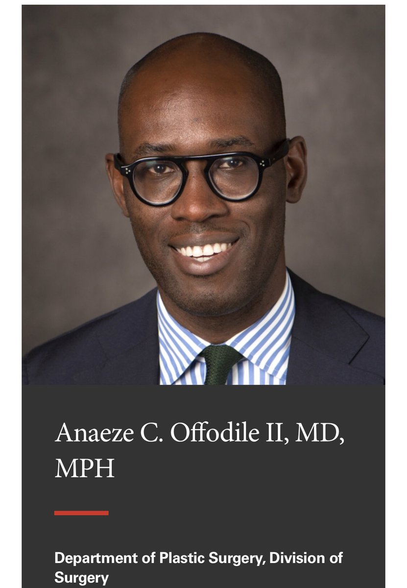 clemensmd's tweet photo. Congratulations to @MDAndersonNews #plasticsurgery @anaeze_offodile for selection as a 2019 Gilbert Omenn Fellow of the @NASEM_Health @theIOM Helping to lead the way on national healthcare policy. #oncsurgery #endcancer https://t.co/to69zD9BsY