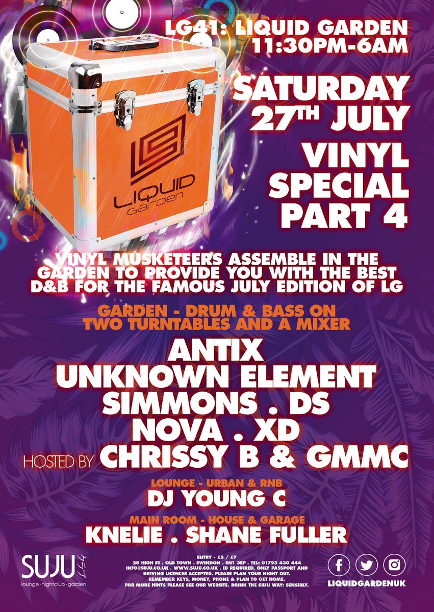 NEXT WEEKEND - Vinyl Special Part 4. Check out all the info here >> bit.ly/2y6pDGJ