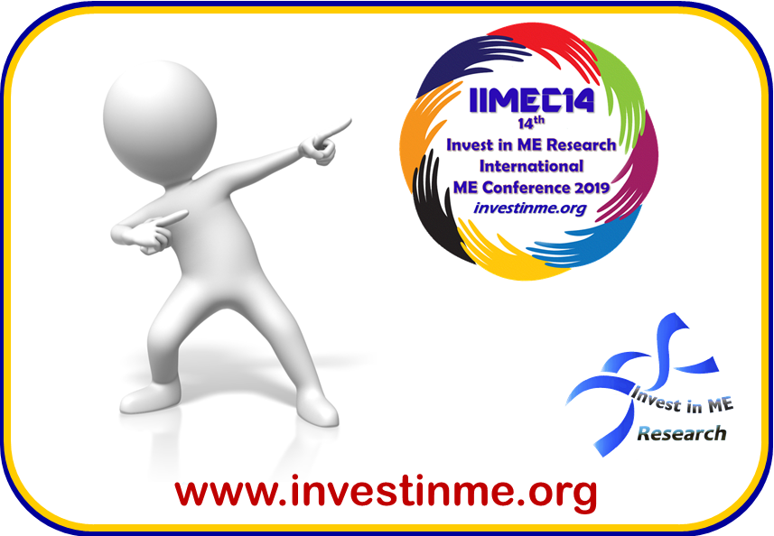 Invest_in_ME's tweet photo. Visit the Invest in ME Research IIMEC14 Conference page for the presentations from our 14th International ME Conference in London

#InvestinMEresearch

https://t.co/q7MCHQdjO9

#mecfs #MEConferenceWeek2019 #IIMEC14 #BRMEC9 #research #CofEforME #cpd https://t.co/2n67DK0hjA