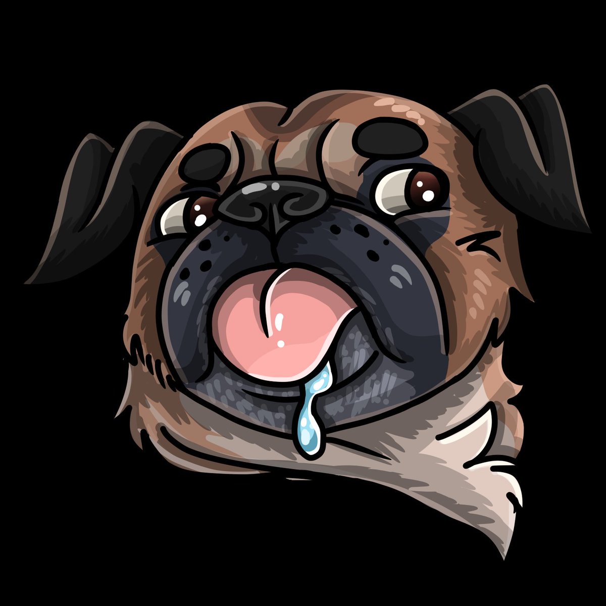 ClaytorRiley's tweet image. HUGE THANKS TO @JessicaThechips FOR THE AMAZING EMOTE! 💜🐶 definitely worth it