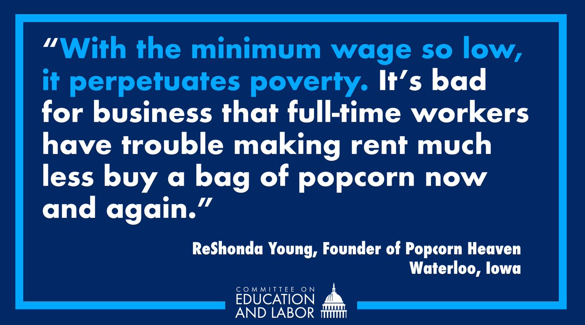 EdWorkforceDems's tweet photo. “It’s much better for our workforce, our customer base and our communities when people earn a livable wage.”

ReShonda Young, Iowa https://t.co/IsPjqZ8pwd