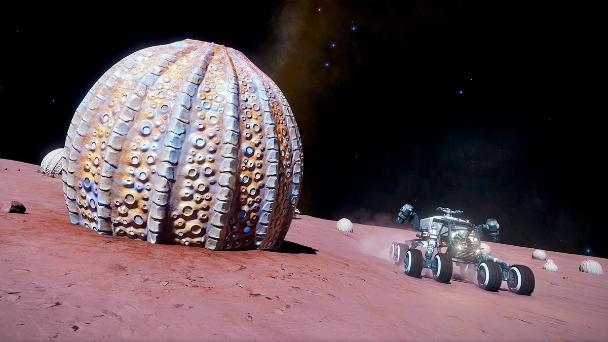 cmdrexorcist's tweet photo. Expedition Day #80: The Nightwish has entered a region of the Norma Expanse filled with B-class blue stars. Many of them have biological life, so we took a bit to drive out and conduct lifeform scans and take photographs. #EliteDangerous #EDOutThere #EDExplorers https://t.co/5GpCiGFmj0