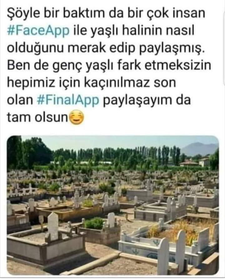 Cemal_Elmas05's tweet photo. #Faceapp mı #finalapp mı? 😊😂😂😊😋😋😂 https://t.co/mONHl3c4lr