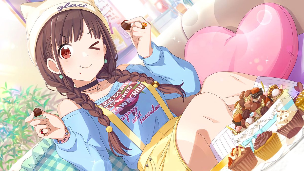 ✧ chiyoko sonoda ✧the sweets girl of the bunch, chiyoko likes wearing outfits of the pastel casual-kawaii style! adorning bright contrasting colors, short skirts and detailed edging and patterns, her clothes are just as sweet as her!