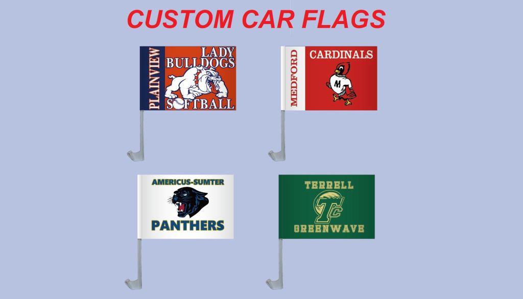 flagsmade's tweet photo. A great item #carflags for #boosterclubs, fundraisers, sponsors, school bookstores & giveaways. Custom school or team logos set you apart. 15% DISCOUNT + FREE SHIPPING *THIS WEEK ONLY!* Show Your Spirit!
https://t.co/ltKE2d3kL0 https://t.co/ke4xZvCVIo
