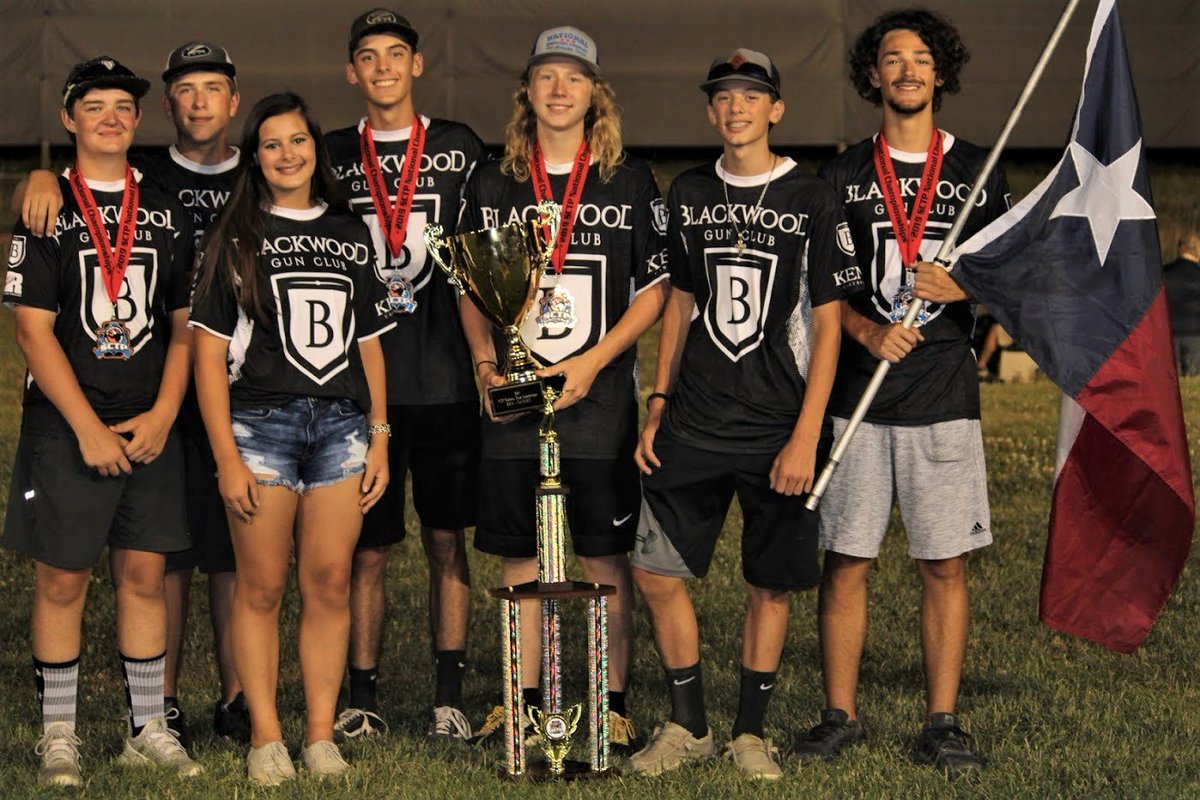 MontePRankin's tweet photo. This SCTP (Scholastic Clay Target Program) season has been amazing. @Blackwood_Range Team is undefeated in the Houston league, becoming Texas State Champs, Regional Champs, and now getting HOA third place in the nation.. 
It is really amazing being with such great people! https://t.co/Vb42g6t75o